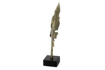 Mermer Ayaklı Gold 2li Yaprak 54x39cm