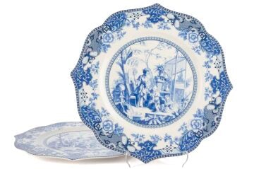 Blue Garden 2li Servis Tabağı 28cm